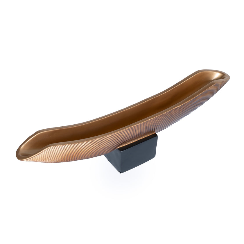 CAC10699-KM Decorative Boat Vase - Brown