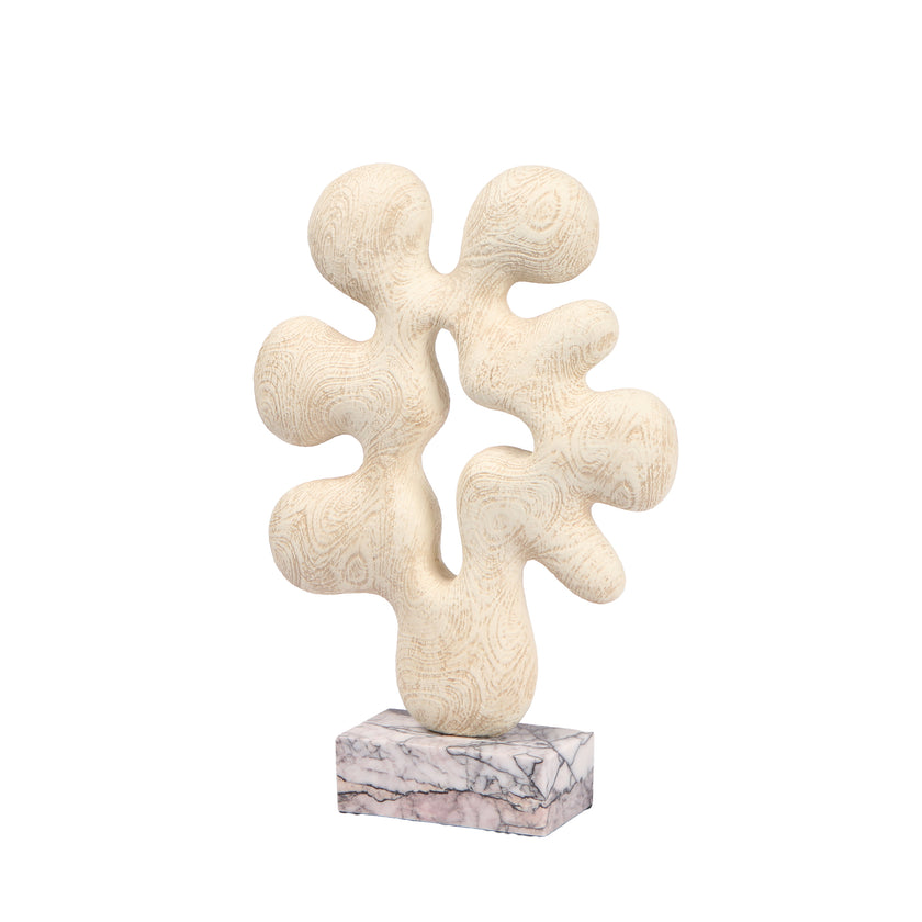 CAC10703-KM Organic Desktop Sculpture - Beige