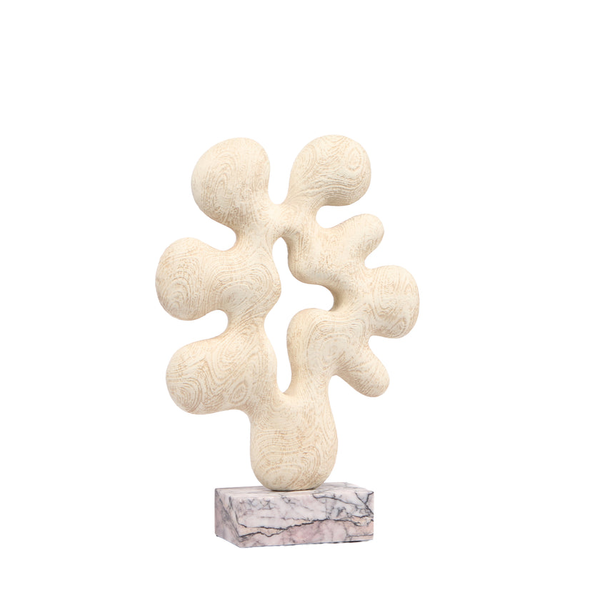 CAC10703-KM Organic Desktop Sculpture - Beige