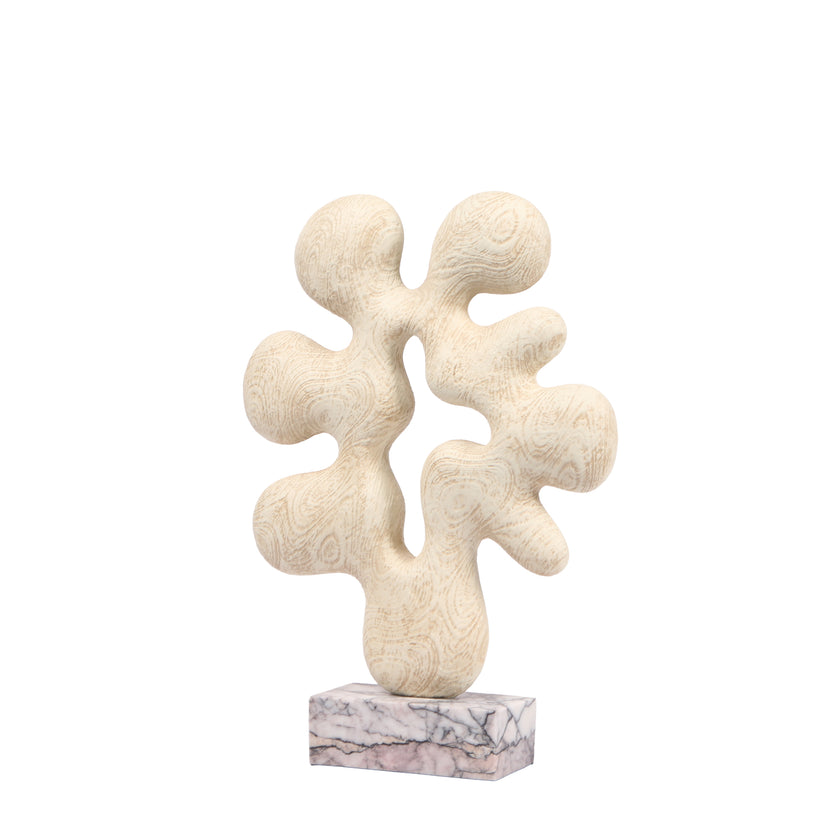 CAC10703-KM Organic Desktop Sculpture - Beige