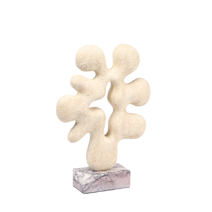 CAC10703-KM Organic Desktop Sculpture - Beige