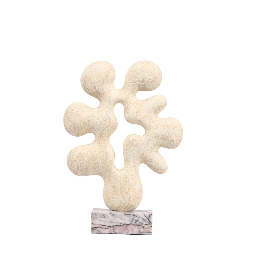 CAC10703-KM Organic Desktop Sculpture - Beige
