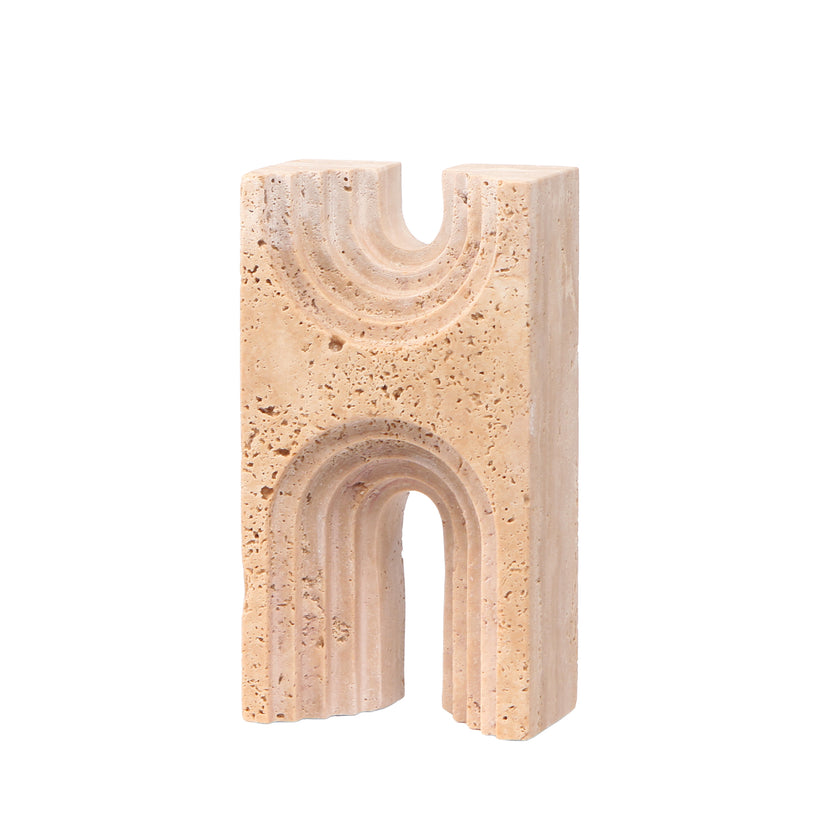 CAC10706-KM Carved Marble Sculpture - Beige