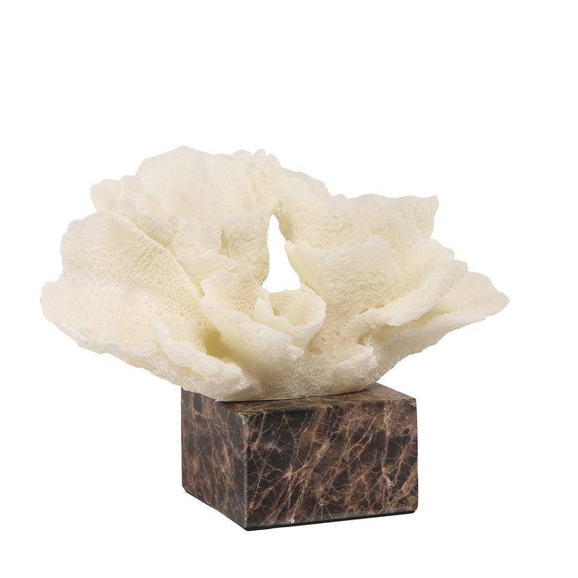 CAC10709-KM Coral Marble Sculpture - Beige