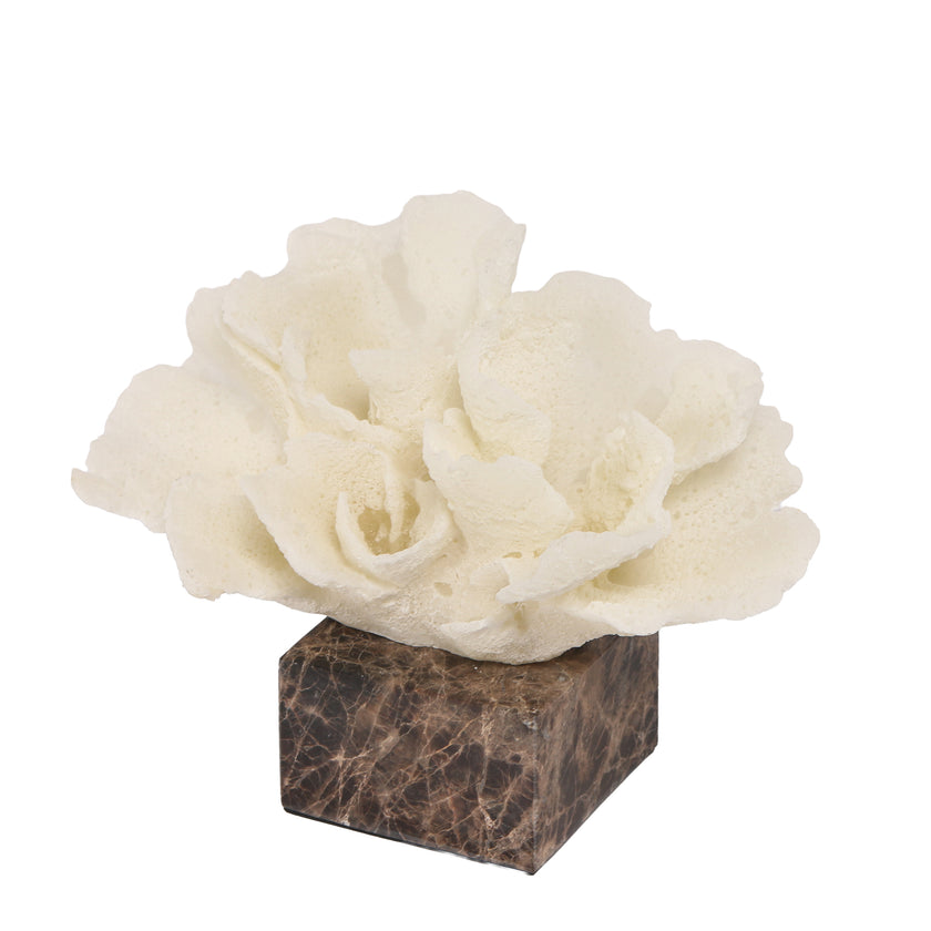 CAC10709-KM Coral Marble Sculpture - Beige