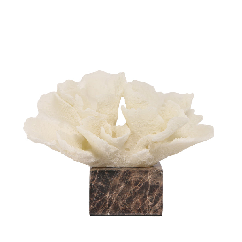 CAC10709-KM Coral Marble Sculpture - Beige