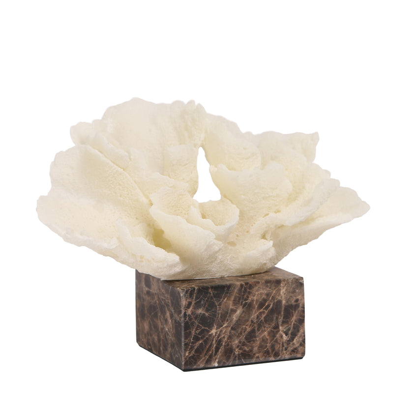 CAC10709-KM Coral Marble Sculpture - Beige