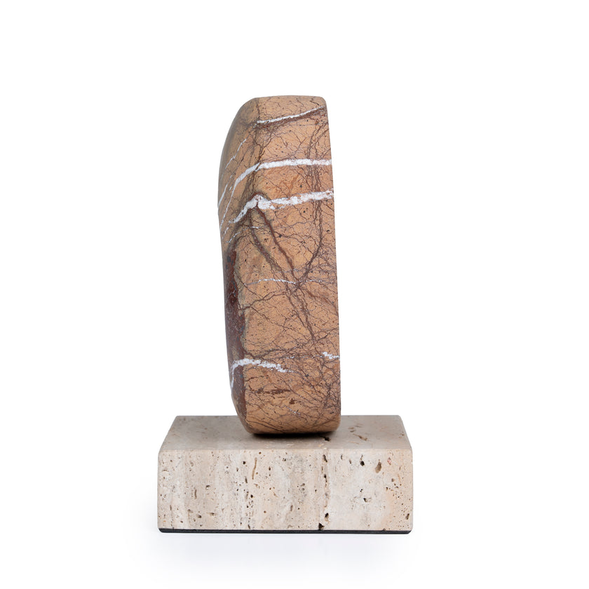 CAC10717-KM Halo Marble Sculpture - Coffee