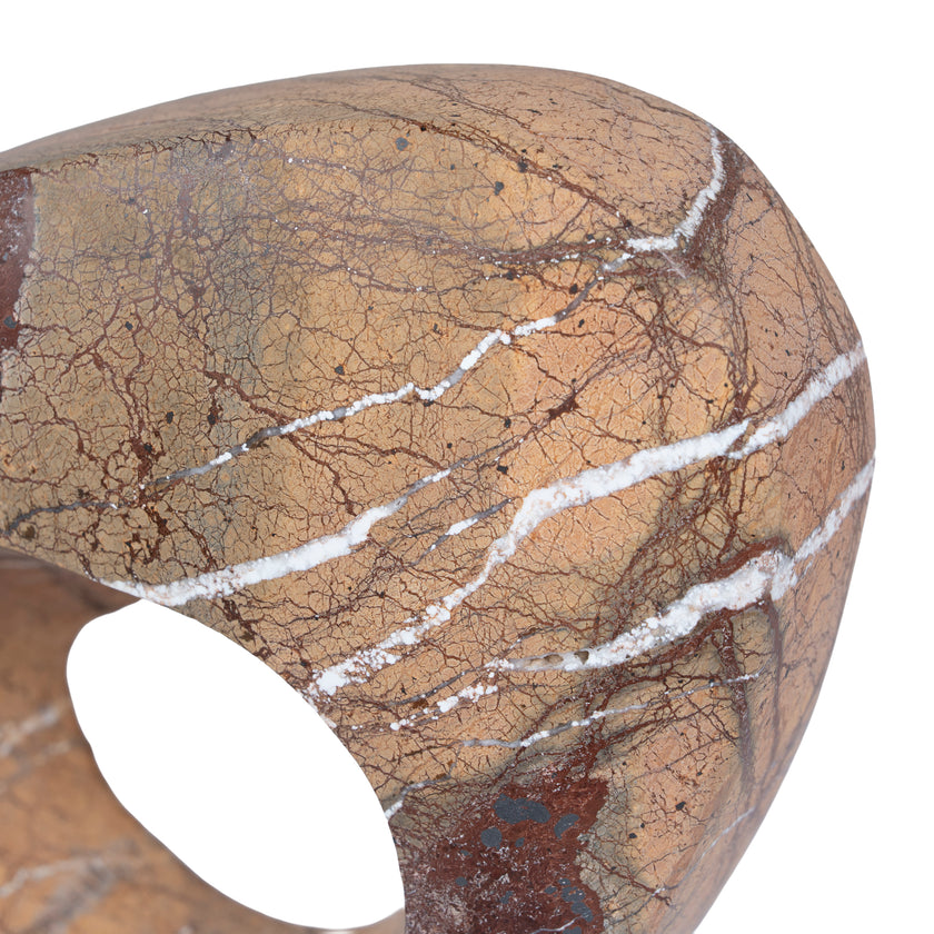 CAC10717-KM Halo Marble Sculpture - Coffee