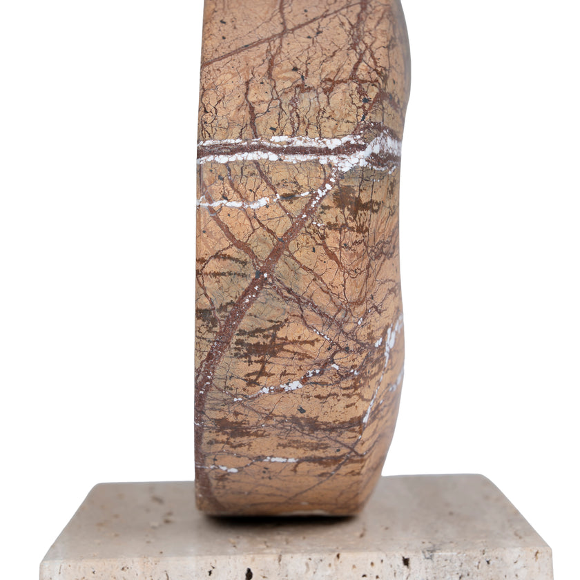 CAC10717-KM Halo Marble Sculpture - Coffee
