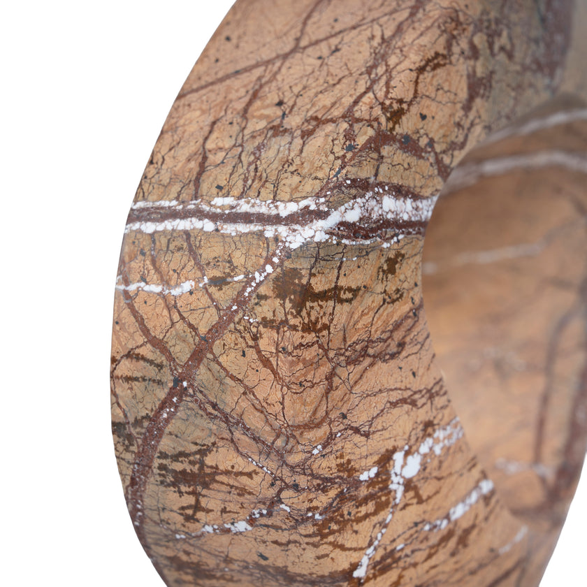CAC10717-KM Halo Marble Sculpture - Coffee