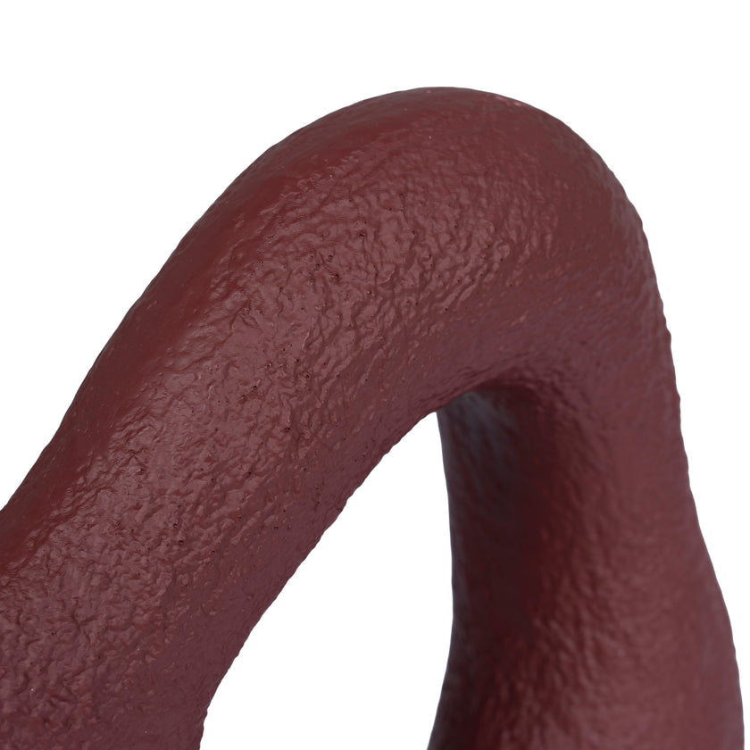 CAC10719-KM Organic Shape Marble Sculpture - Maroon