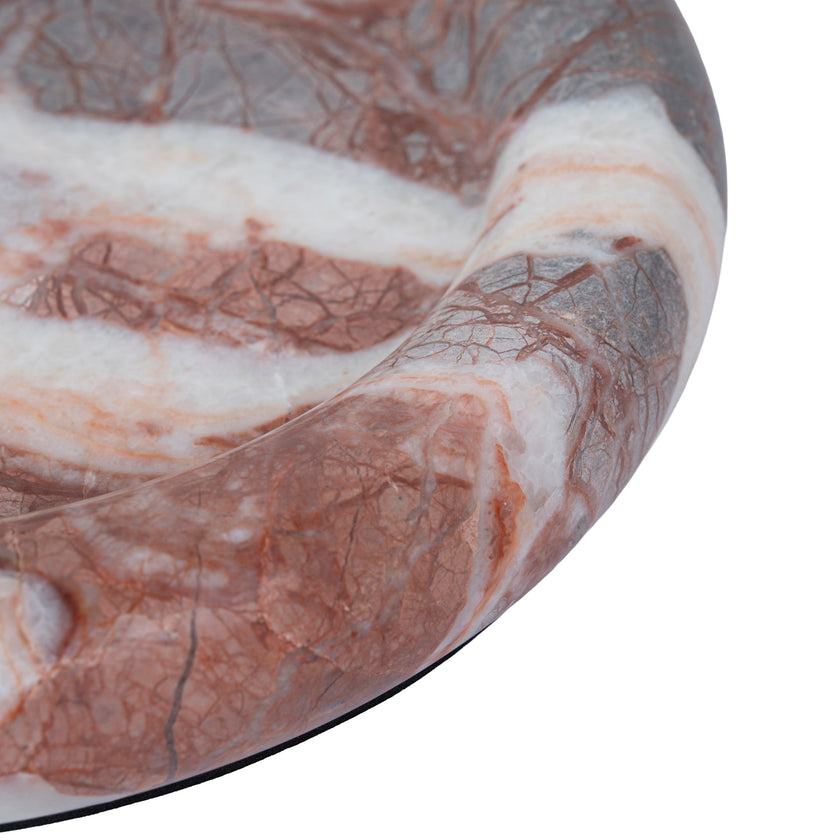 CAC12533-KM Marble Bowl - Red Ochre