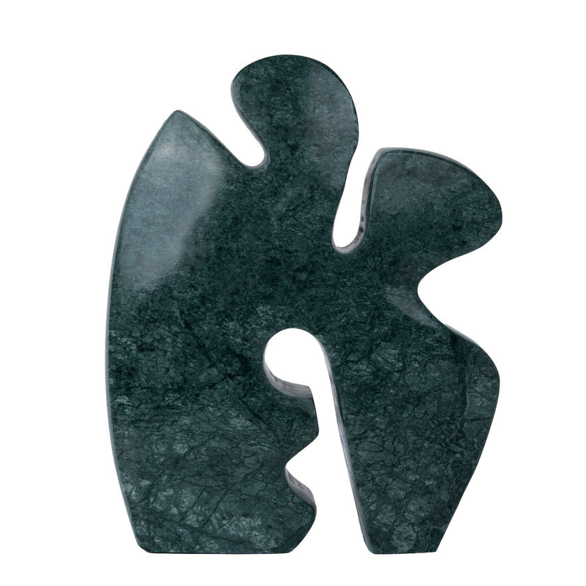 CAC12535-KM Carved Marble Accent Sculpture - Green