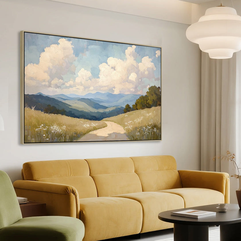 CAR12185-CLO 120 x 80cm Framed Canvas - Natural