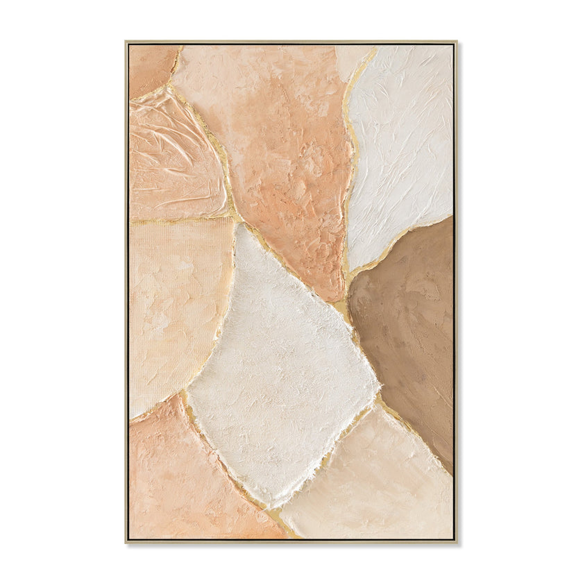 CAR12186-CLO 80 x 120cm Framed Canvas - Natural