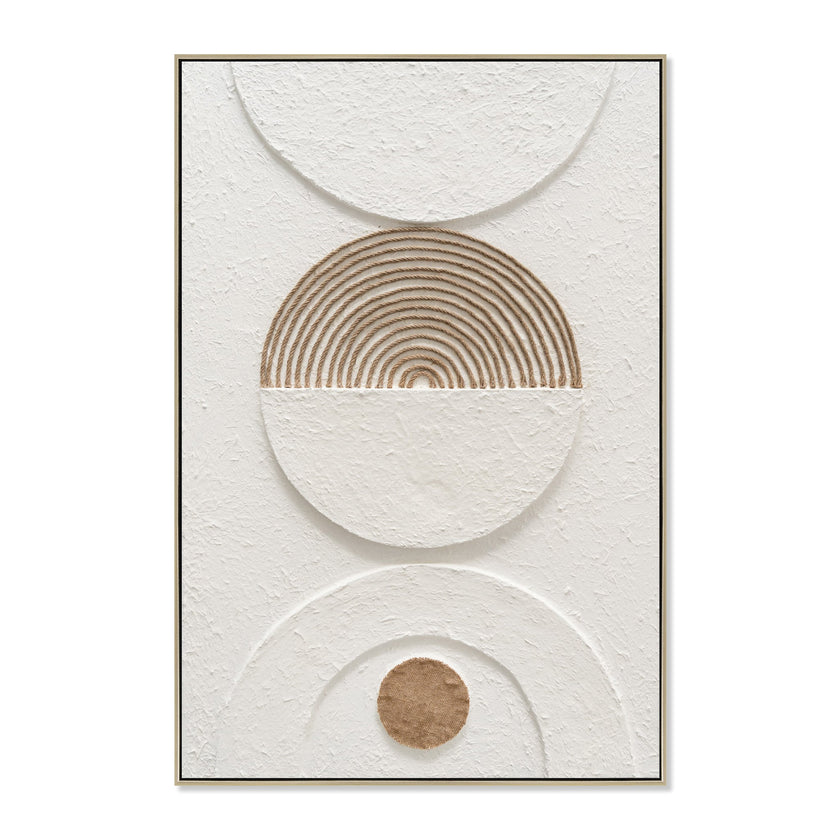 CAR12206-CLO 80 x 120cm Framed Canvas - Natural