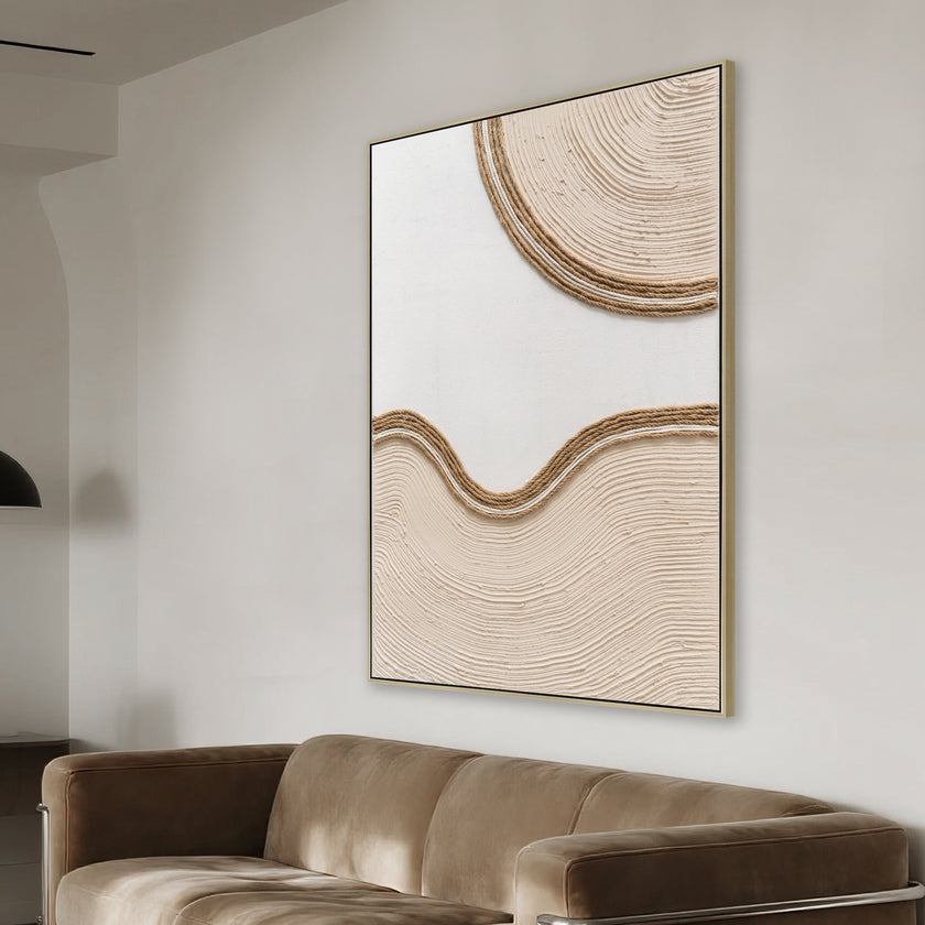 CAR12207-CLO 60 x 90cm Framed Canvas - Natural