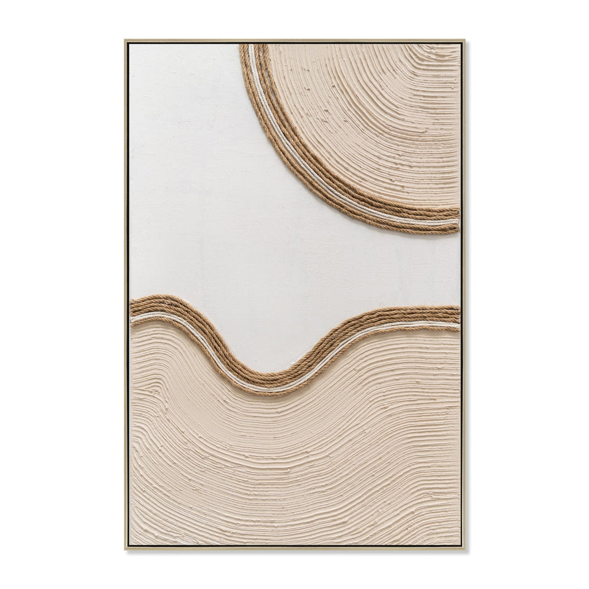 CAR12207-CLO 60 x 90cm Framed Canvas - Natural