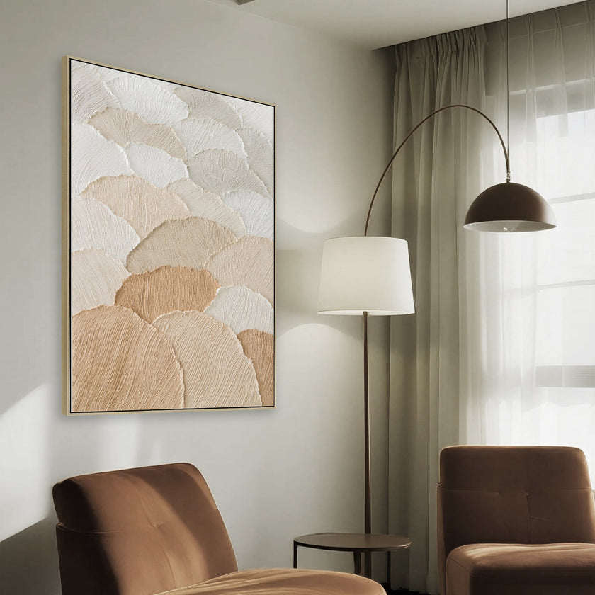 CAR12213-CLO 80 x 120cm Framed Canvas - Natural