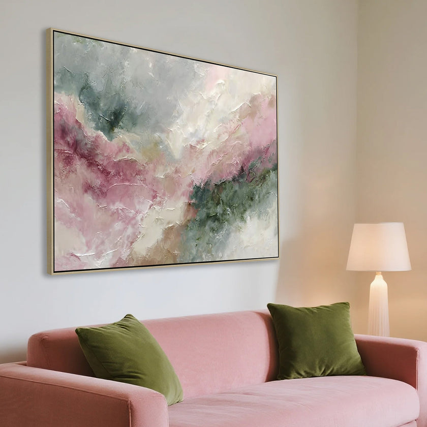 CAR12222-CLO 120 x 80cm Framed Canvas - Natural