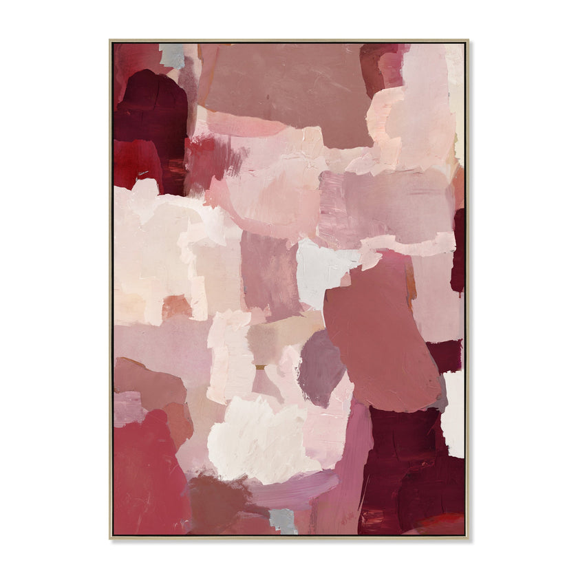 CAR12228-CLO 100 x 140cm Framed Canvas - Natural