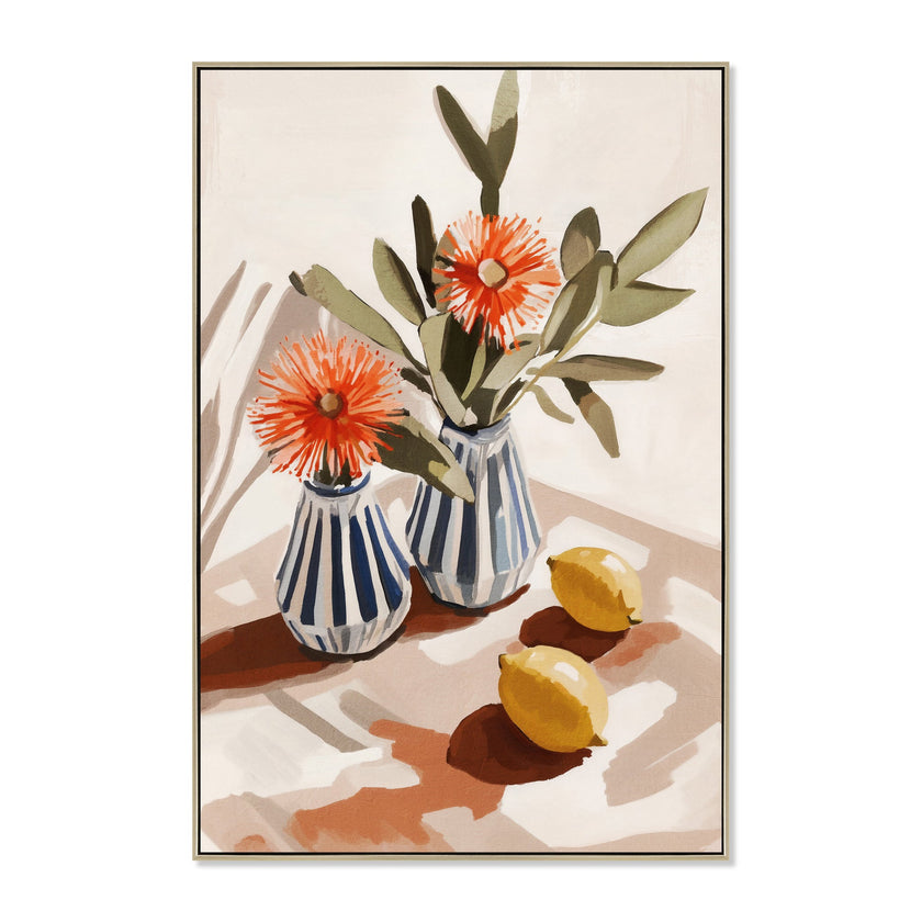 CAR12233-CLO 60 x 90cm Framed Canvas - Natural