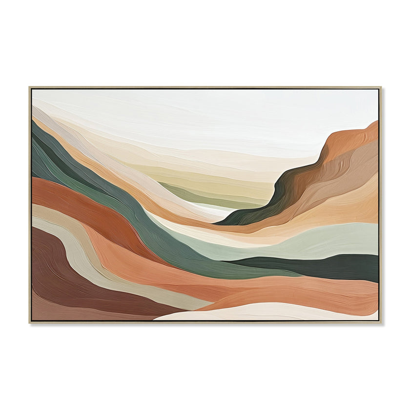 CAR12244-CLO 120 x 80cm Framed Canvas - Natural