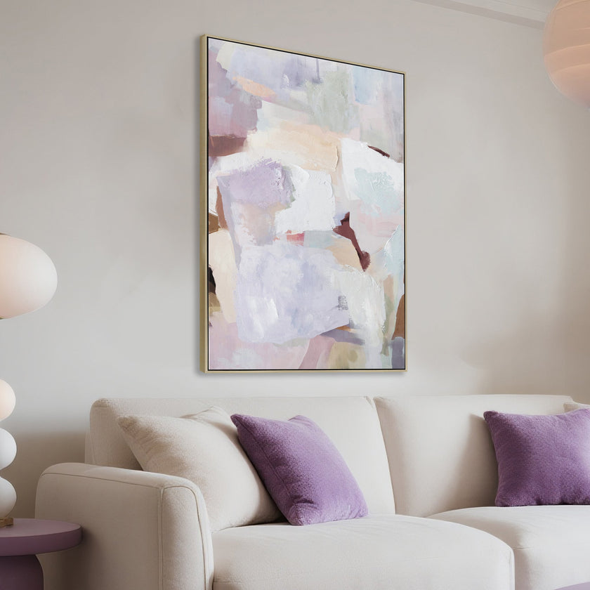 CAR12246-CLO 90 x 140cm Framed Canvas - Natural