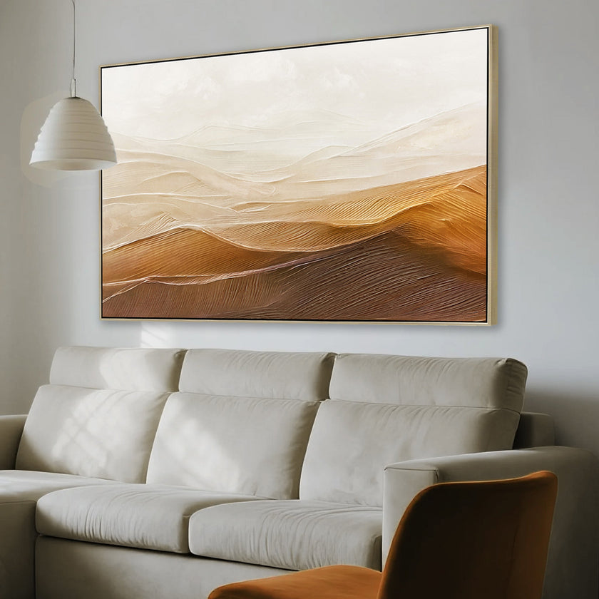 CAR12254-CLO 120 x 80cm Framed Canvas - Natural