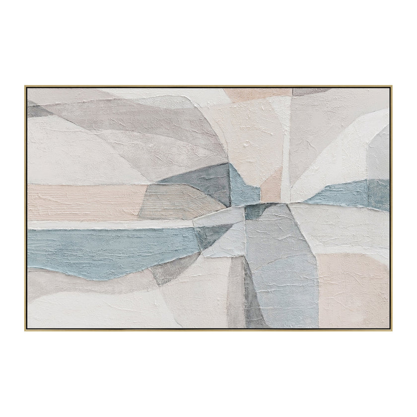 CAR12310-CLO 120 x 80cm Framed Canvas - Light Natural