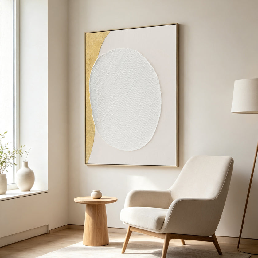 CAR12840-CLO 80 x 100cm Framed Canvas - Natural