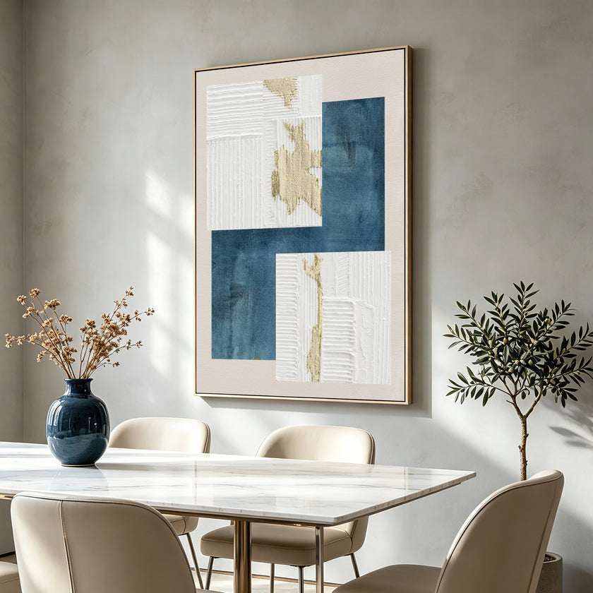 CAR12844-CLO 90 x 120cm Framed Canvas - Natural