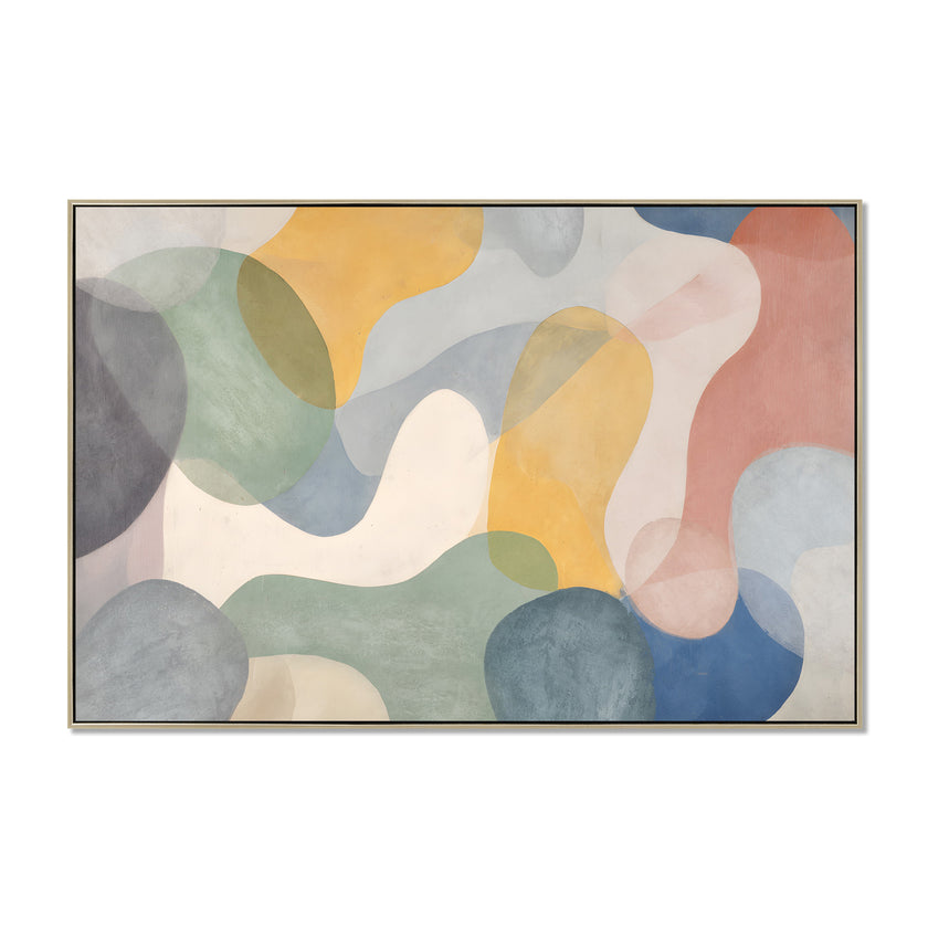 CAR12848-CLO 120 x 80cm Framed Canvas - Natural