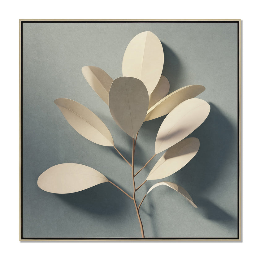 CAR12859-CLO Style B 40 x 40cm Framed Canvas - Natural