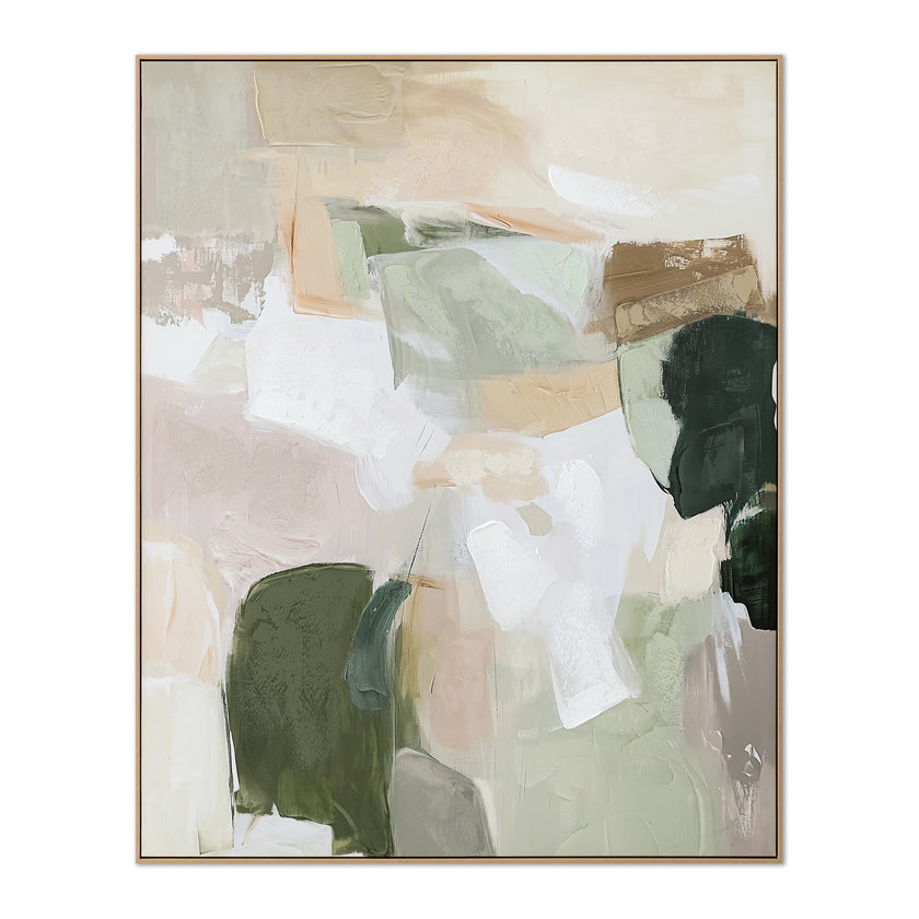 CAR12874-CLO 150 x 120cm Framed Canvas - Natural
