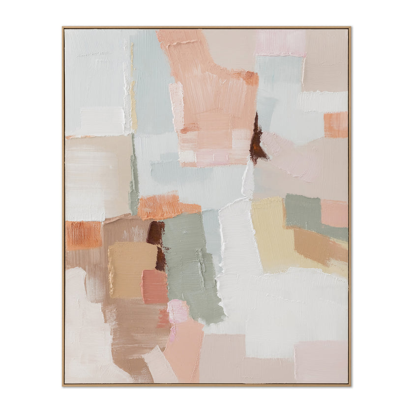 CAR12877-CLO 150 x 120cm Framed Canvas - Natural