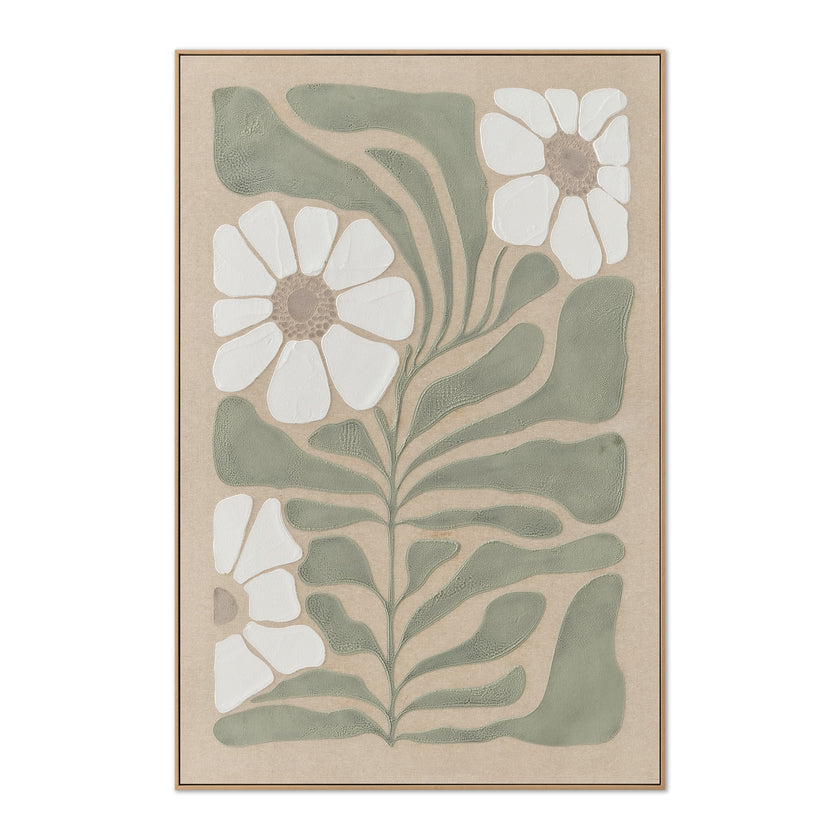 CAR12887-CLO Style B 60 x 90cm Framed Canvas - Natural