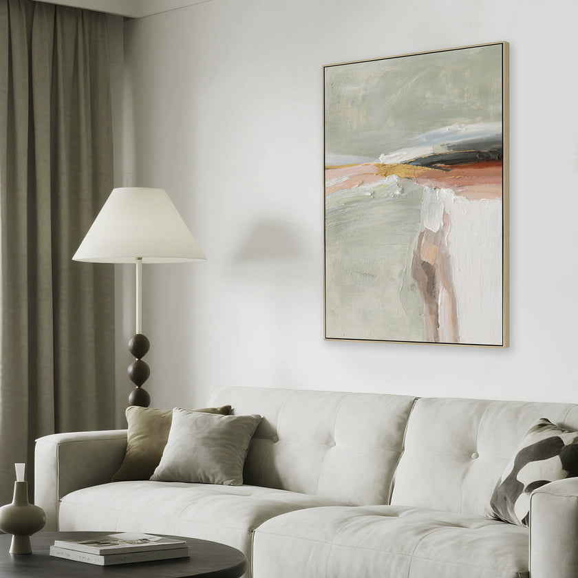 CAR12888-CLO 80 x 120cm Framed Canvas - Natural