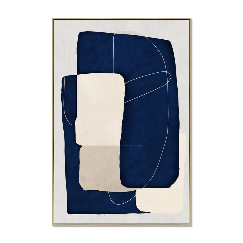 CAR12892-CLO 80 x 120cm Framed Canvas - Natural