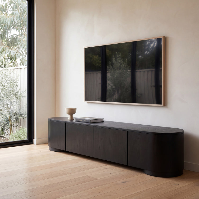 CTV10277-DW 2.2m TV Entertainment Unit - Full Black