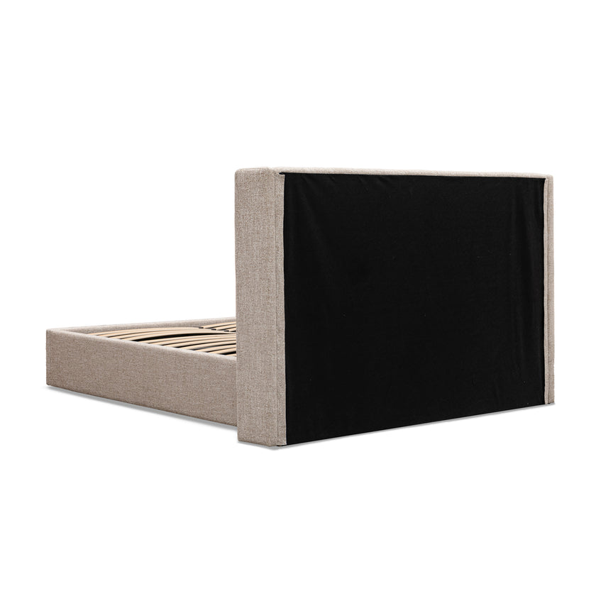 CBD10498-MI Queen Wide Base Bed Frame - Pale Beige