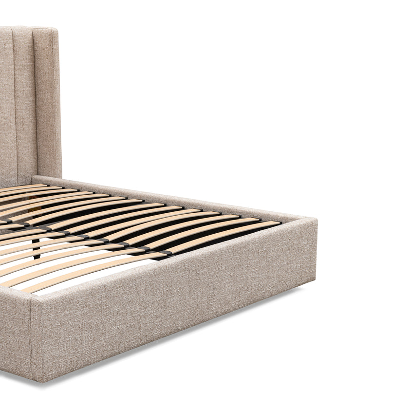 CBD10498-MI Queen Wide Base Bed Frame - Pale Beige