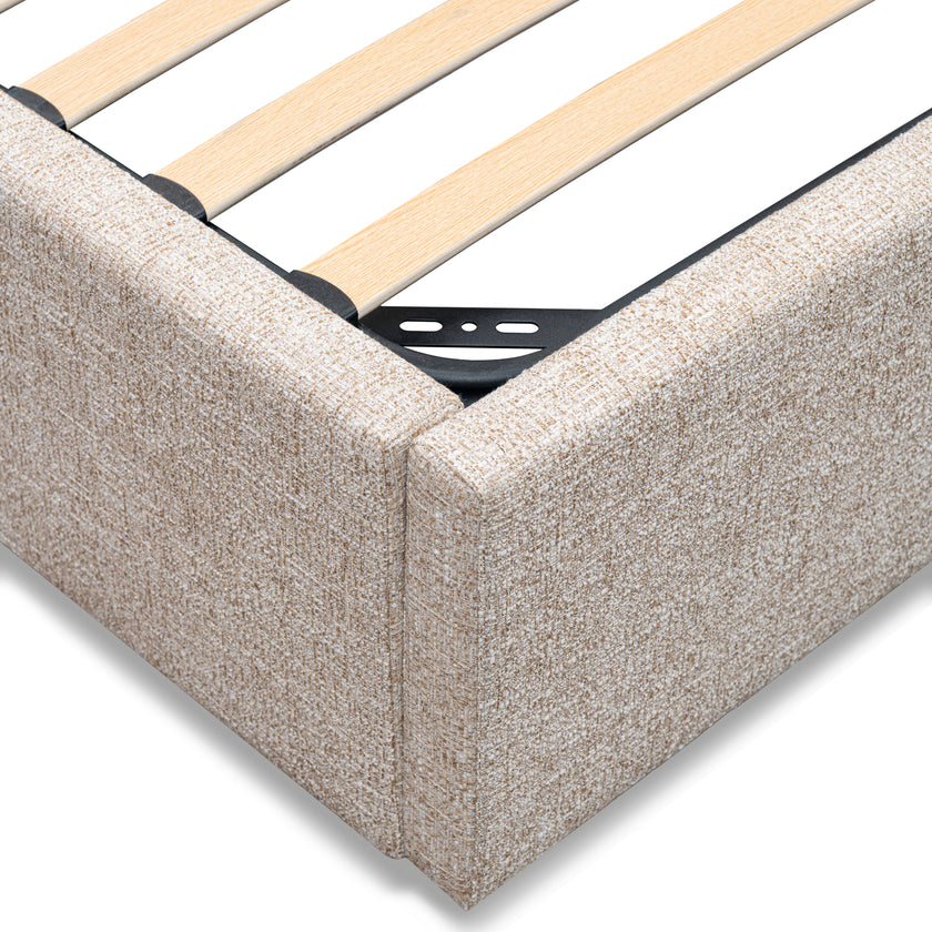 CBD10498-MI Queen Wide Base Bed Frame - Pale Beige