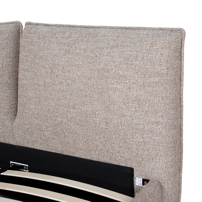 CBD10521-YO Fabric Queen Bed Frame - Stonish Beige