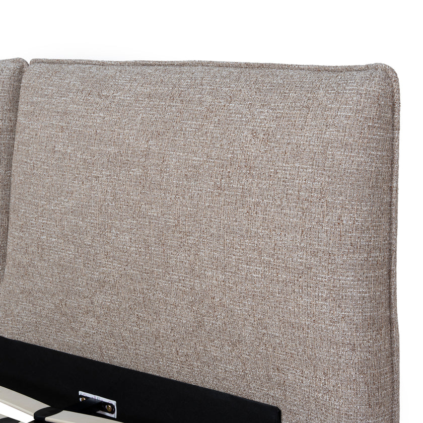 CBD10522-YO Fabric King Bed Frame - Stonish Beige