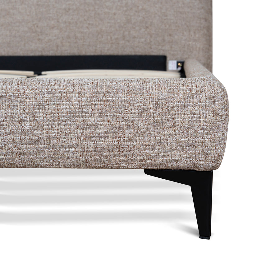 CBD10522-YO Fabric King Bed Frame - Stonish Beige