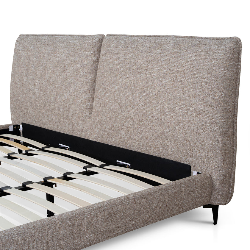CBD10522-YO Fabric King Bed Frame - Stonish Beige