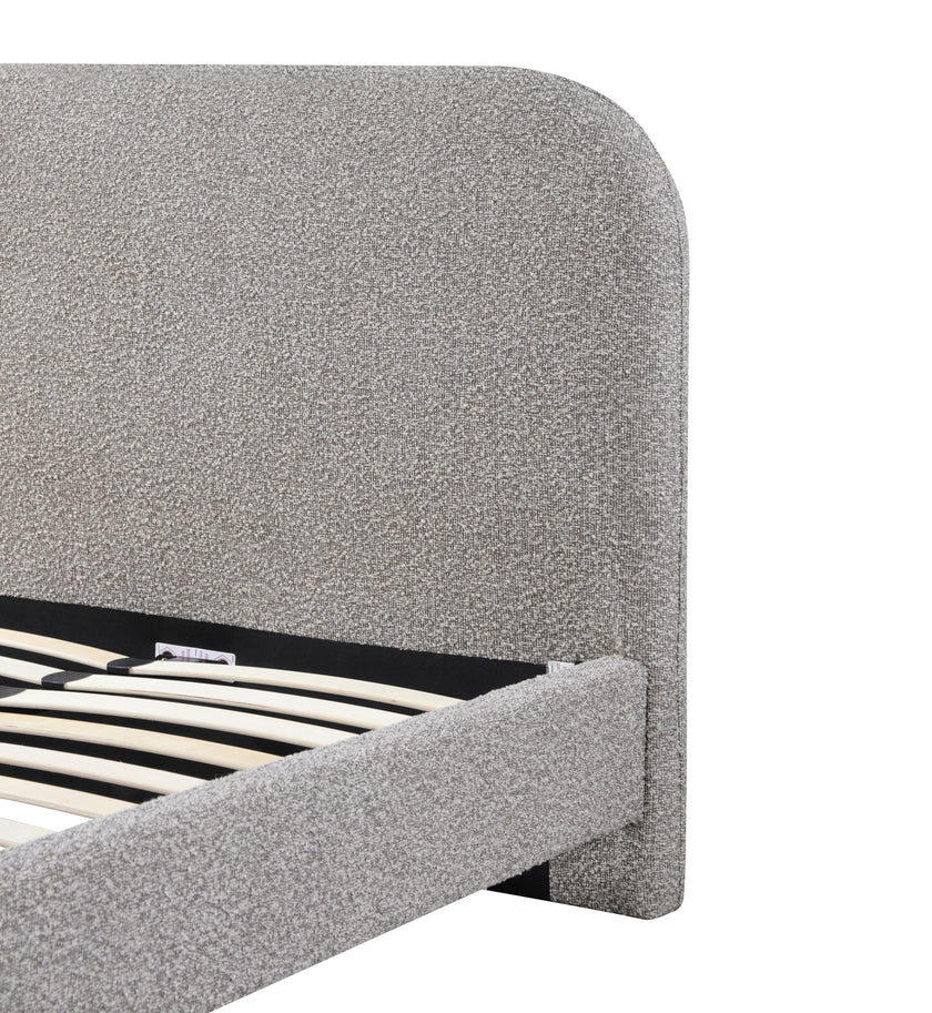 CBD8402-YO Queen Bed Frame - Olive Brown Boucle