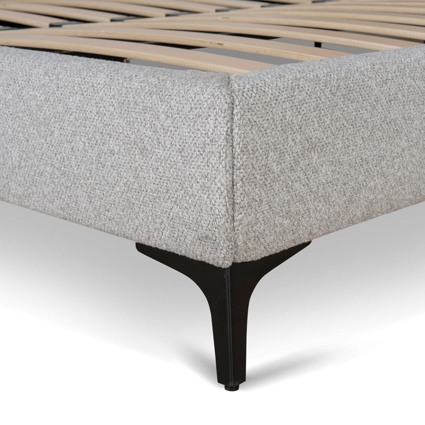 CBD8827-YO Fabric King Bed Frame - Clay Grey
